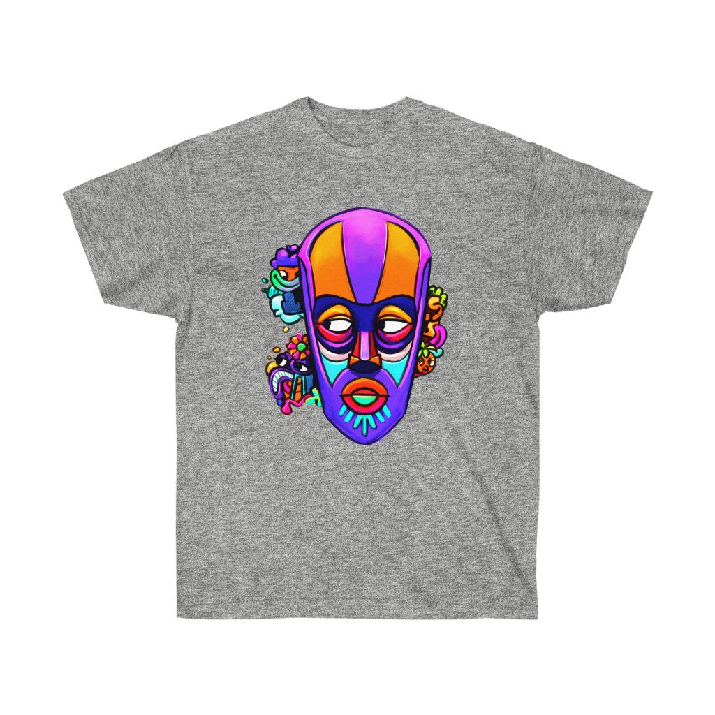 Colorful Tribal Urban Mask Unisex Ultra Cotton Tee