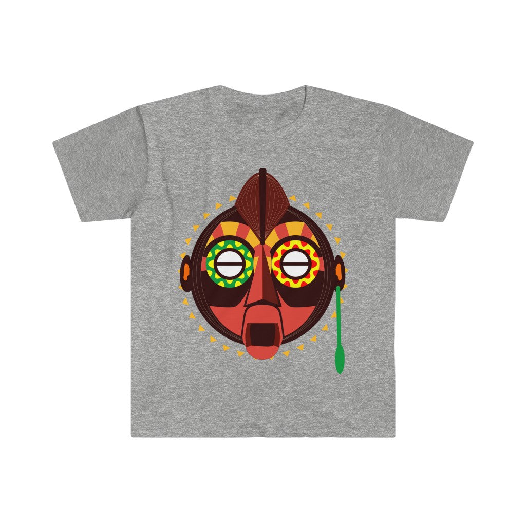 Tribal African Mask Unisex Softstyle T-Shirt