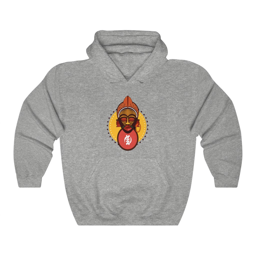 Tribal African Mask Unisex Heavy Blend™ Hooded Sweatshirt