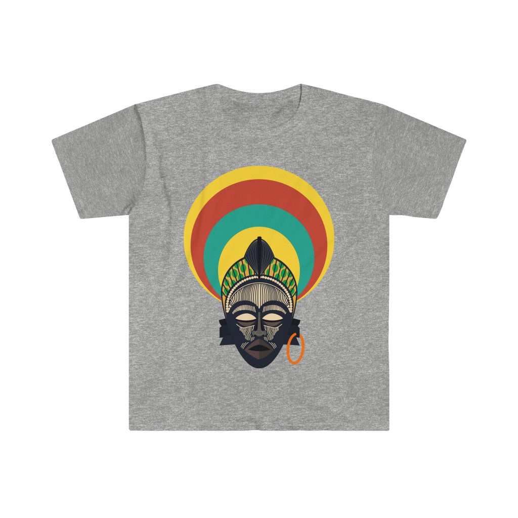 Tribal African Mask Unisex Softstyle T-Shirt